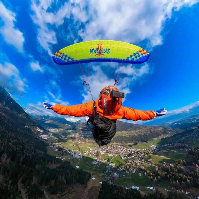 Parapente Monosurface Sir Edmund Shark EN B en montagne