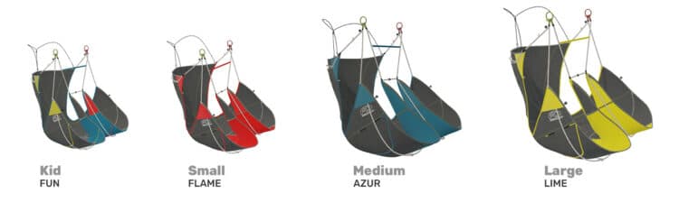 Couleurs et versions de la Sellette Air Design Slip 2
